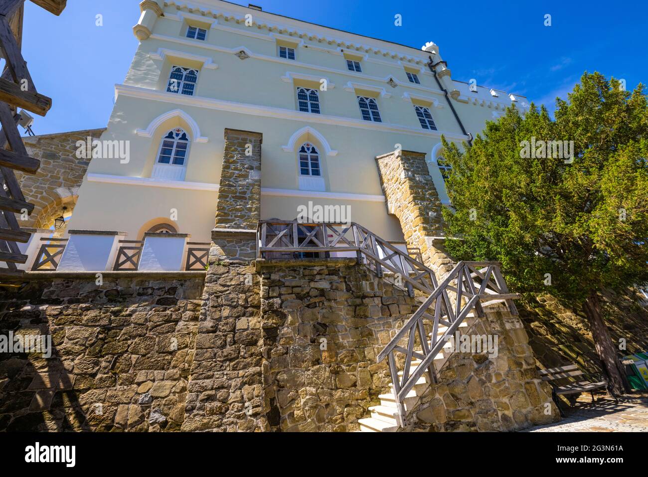 Trakoscan castle in rural Croatia Stock Photo