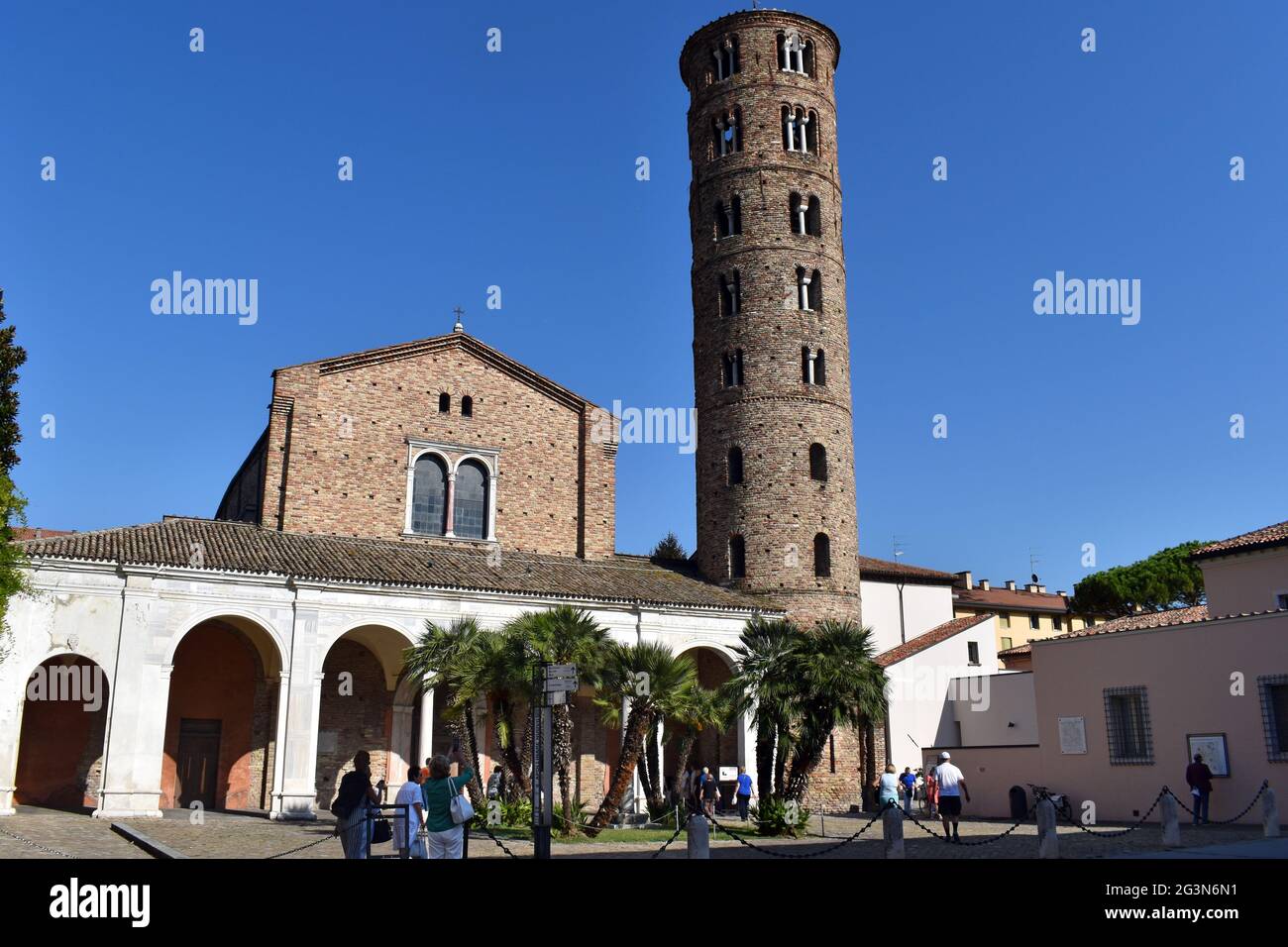 Ravenna. Basilica of Sant'Apollinare Nuovo. Stock Photo