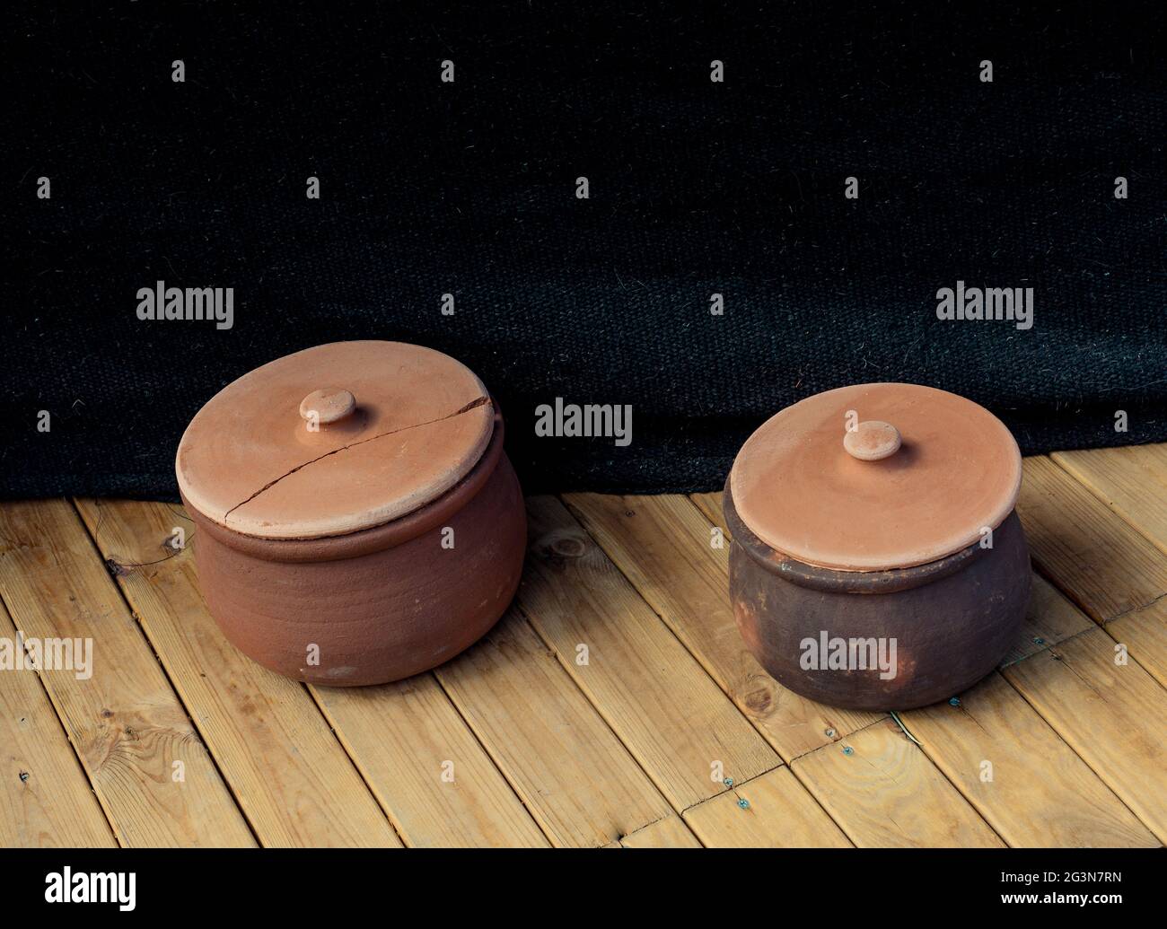 Traditional clay pottery for sale Stock Photo Alamy