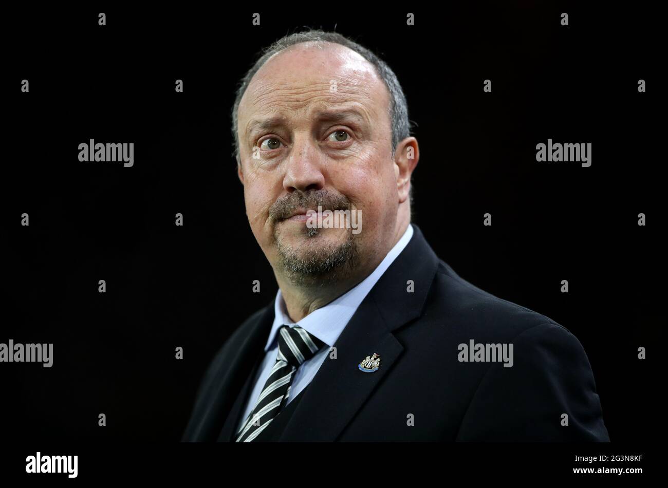 File photo dated 11-02-2019 of Newcastle United manager Rafael Benitez during the Premier League match at Molineux, Wolverhampton. Issue date: Thursday June 17, 2021. Stock Photo