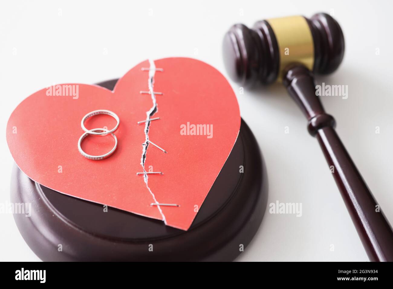 Divorce Rings Heart High Resolution Stock Photography And Images Alamy