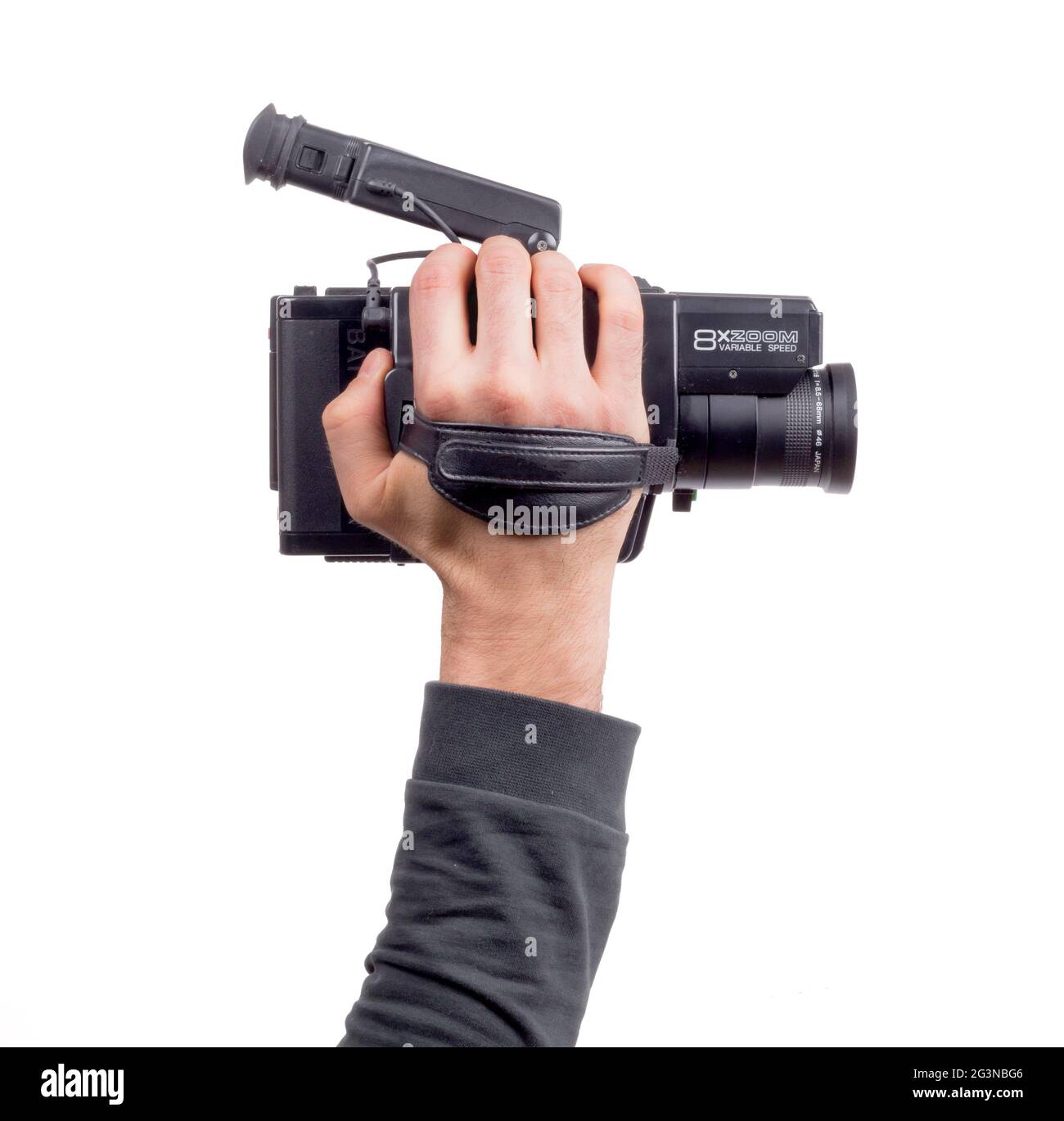 Analogue camcorder, isolated Stock Photo Alamy
