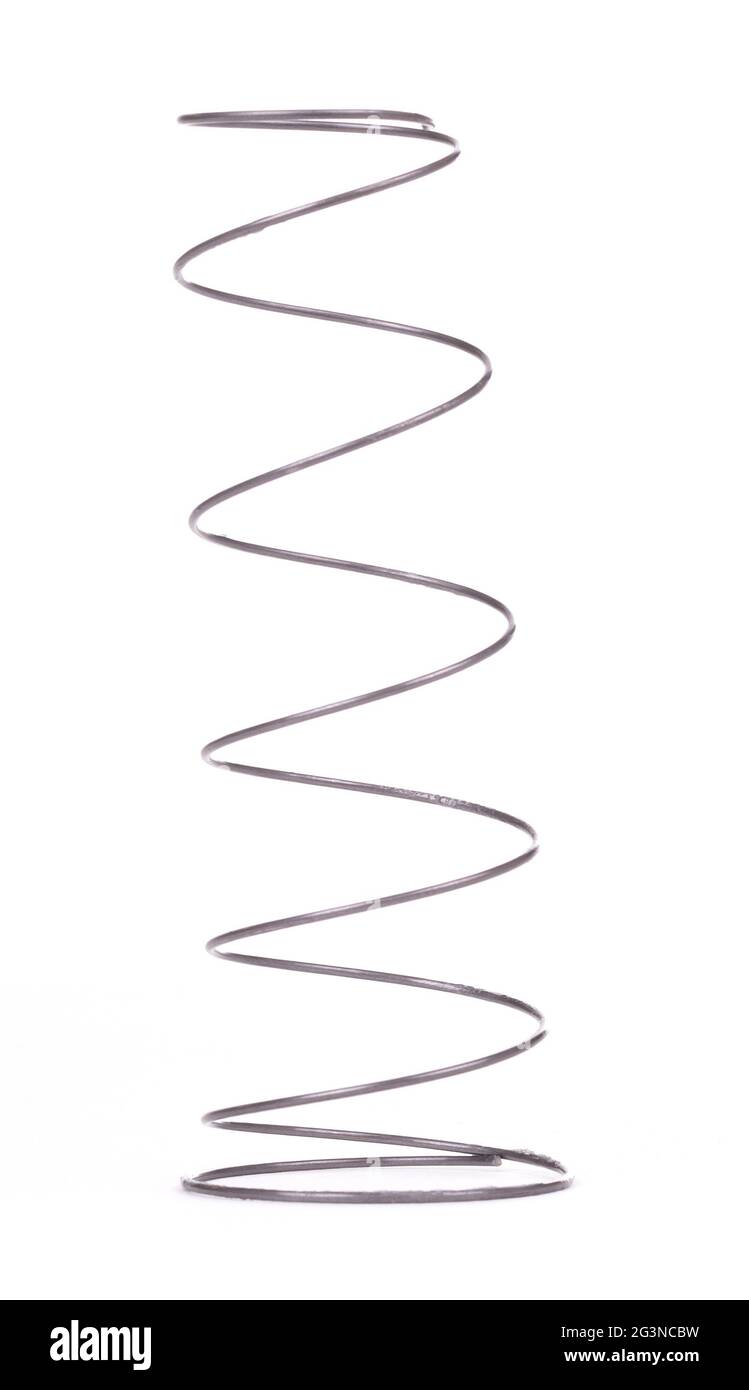 Coil spring, isolated Stock Photo Alamy