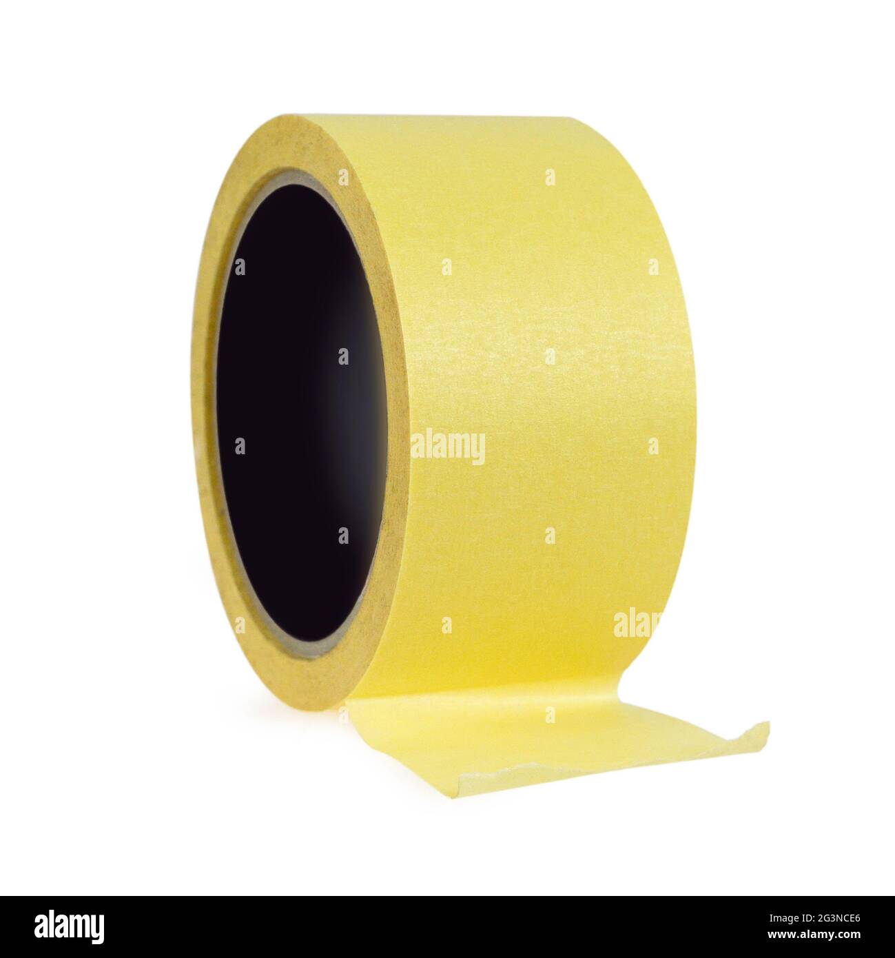 Masking tape isolated on white background Stock Photo Alamy