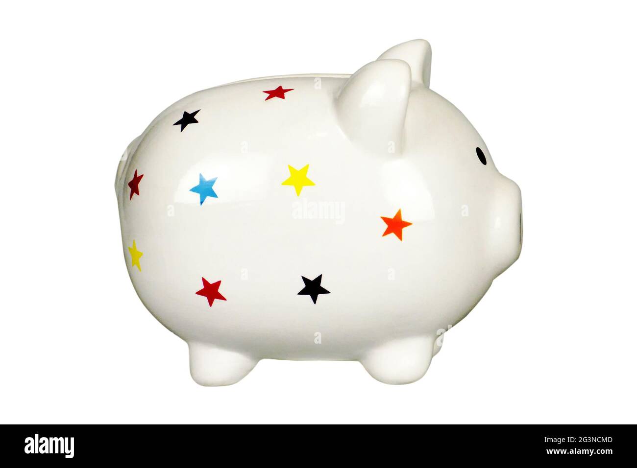Piggy bank isolated on white background Stock Photo - Alamy