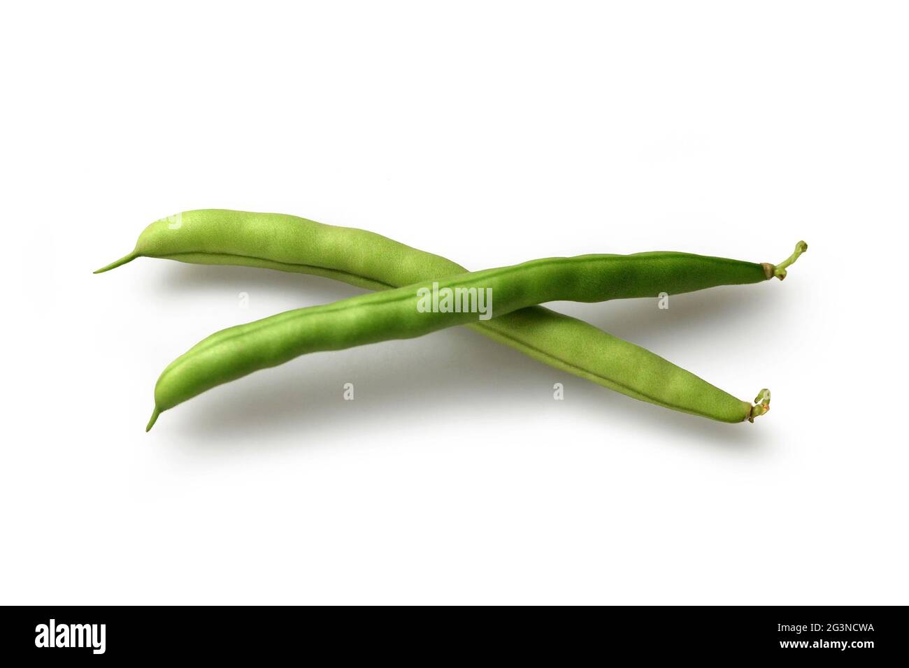 Green beans isolated on white background Stock Photo