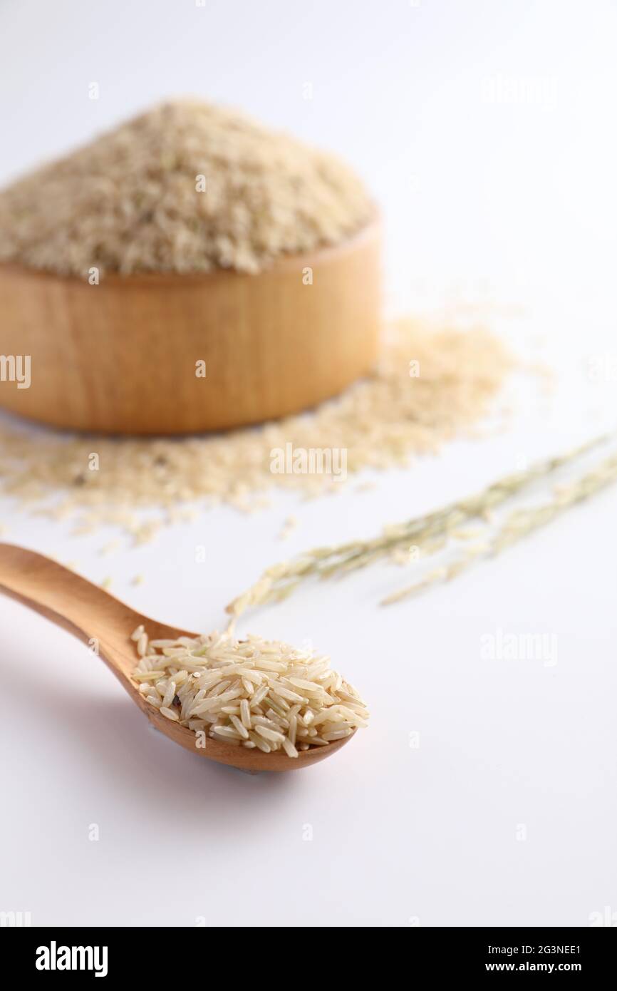 Rawfields Brown Rice Raw brown rice hi-res stock photography and images - Alamy