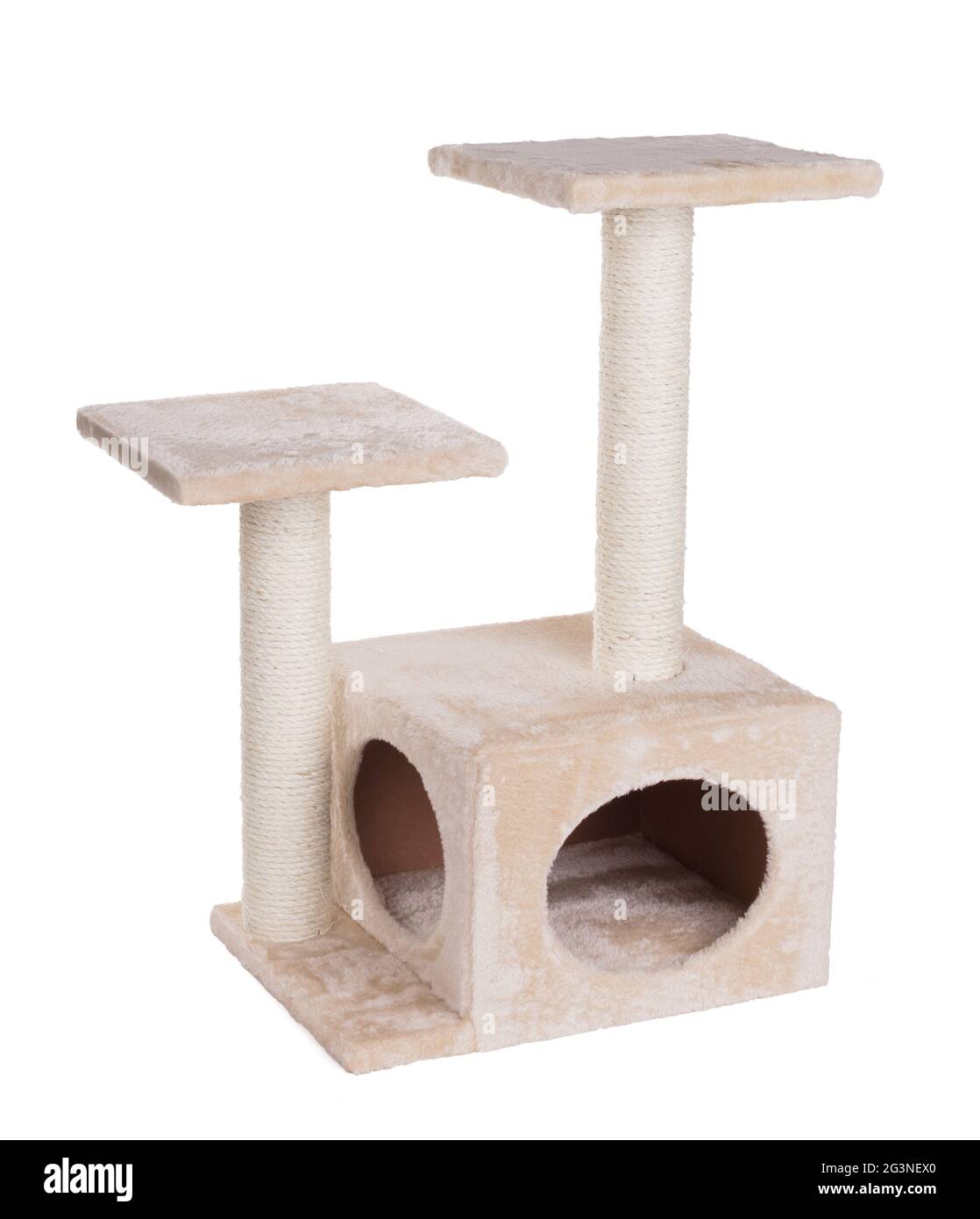 Scratch post, isolated Stock Photo Alamy