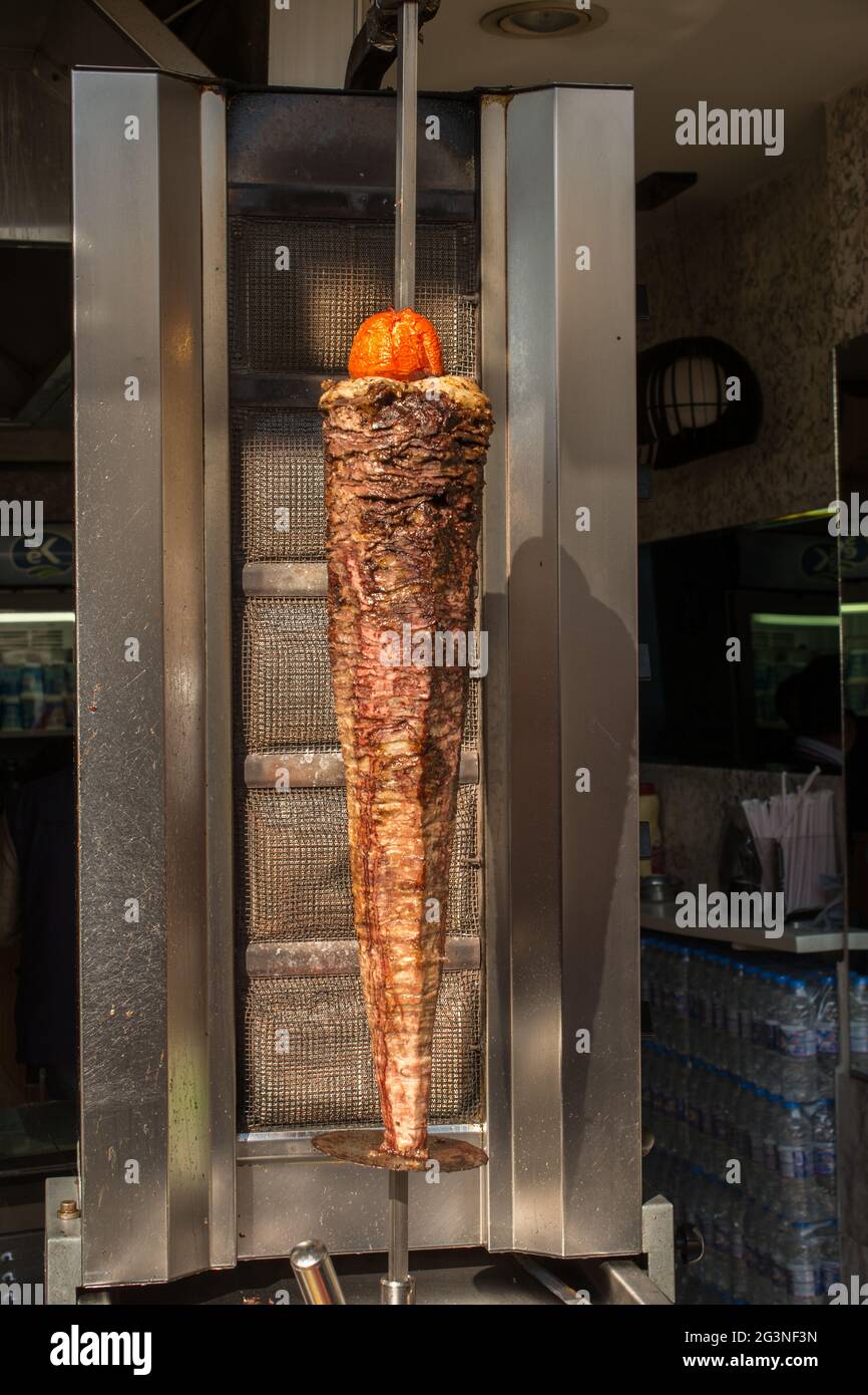 Traditional Turkish Doner Kebab grill Stock Photo Alamy