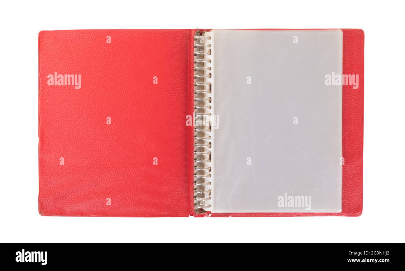 Old binder folder isolated Stock Photo Alamy