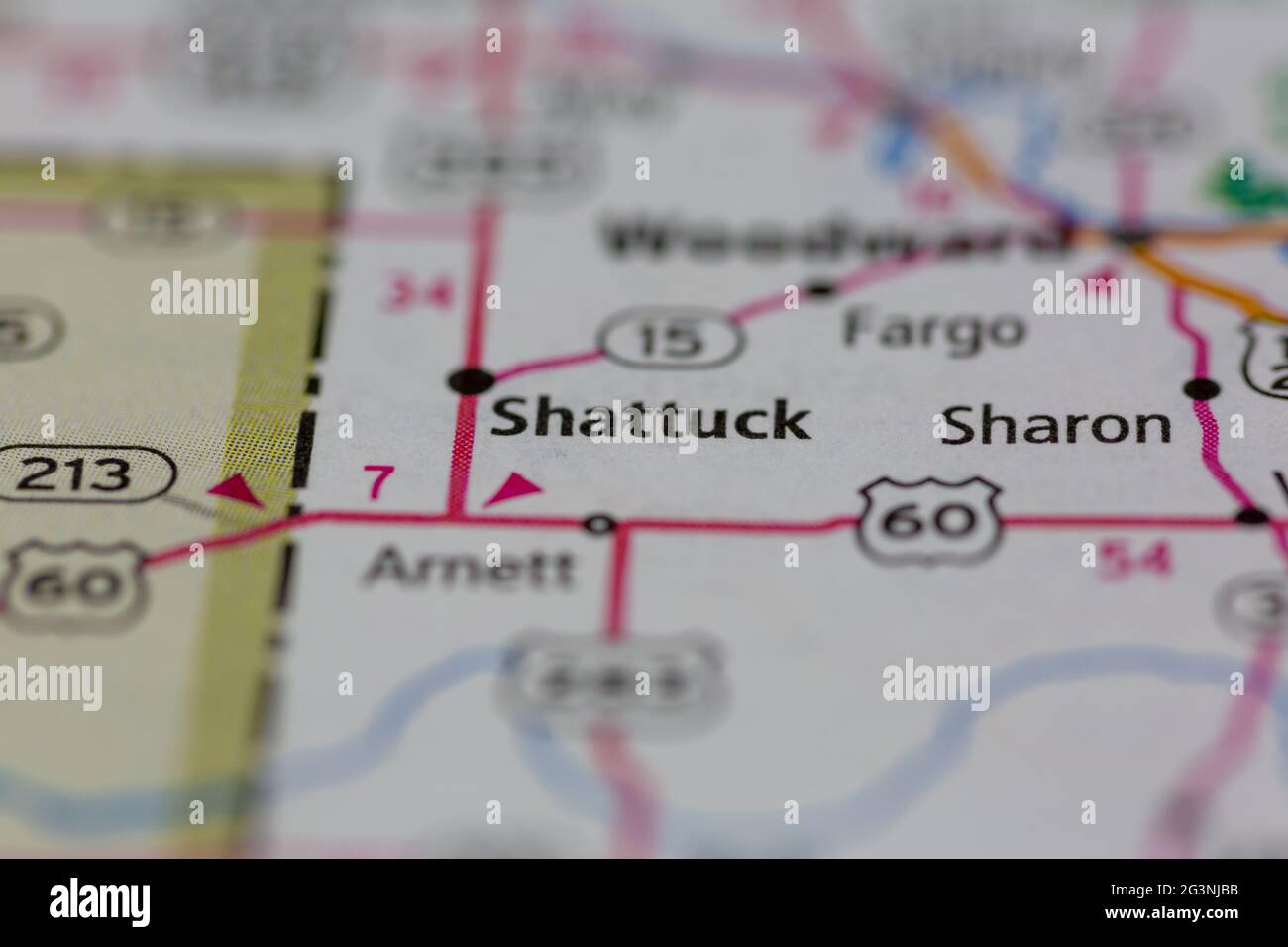 Map of shattuck oklahoma hires stock photography and images Alamy