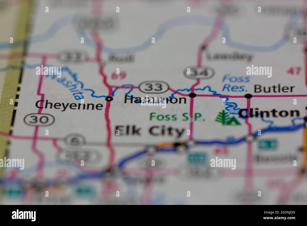 Map of hammon hires stock photography and images Alamy