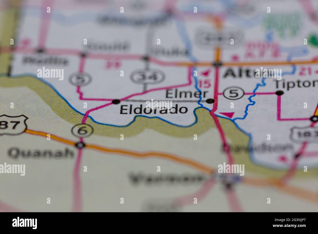 Map of eldorado oklahoma hires stock photography and images Alamy
