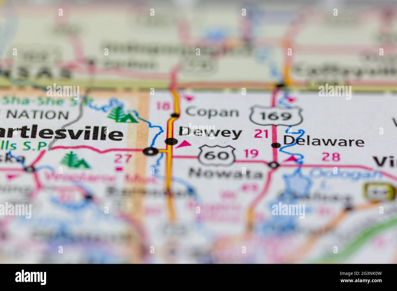 Dewey oklahoma map hires stock photography and images Alamy