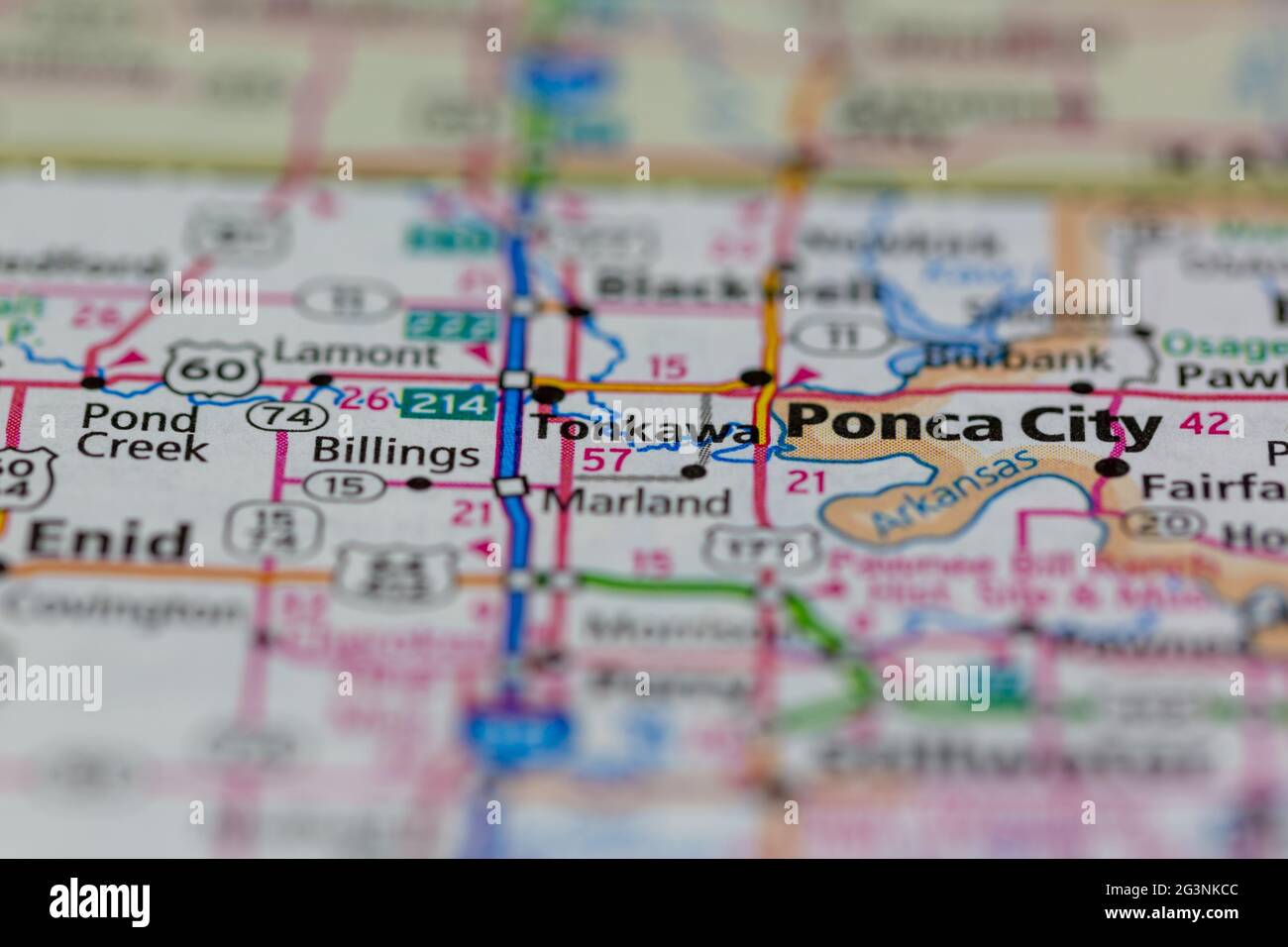 Map of tonkawa hires stock photography and images Alamy