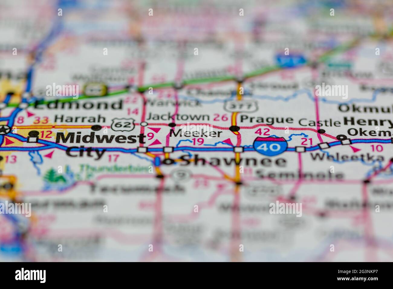 Meeker on a map hires stock photography and images Alamy