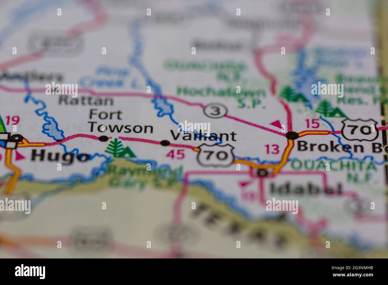 Valliant oklahoma map hires stock photography and images Alamy