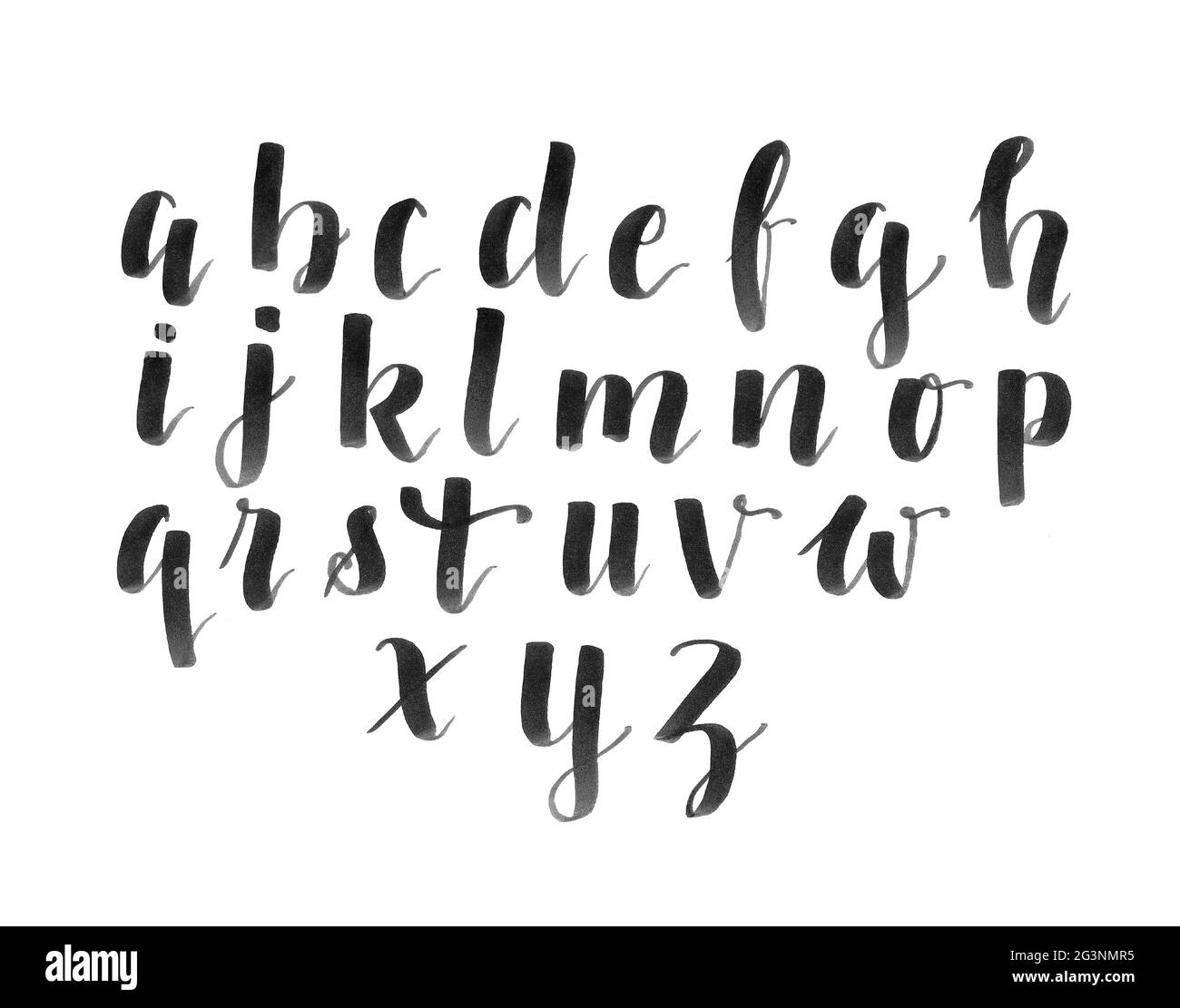 Calligraphy Modern Alphabet
