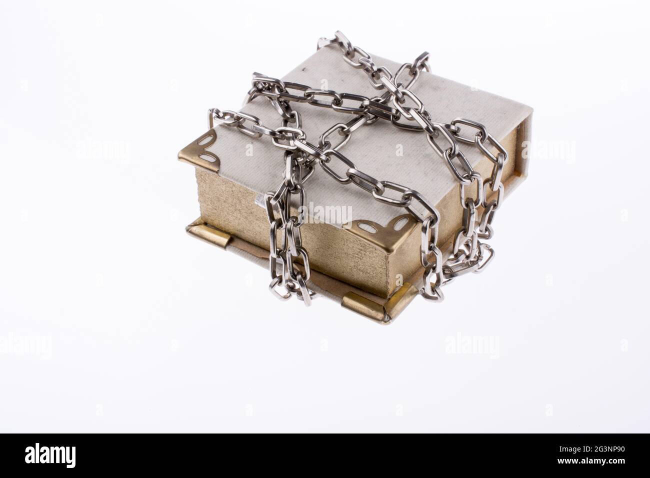Chained book Stock Photo