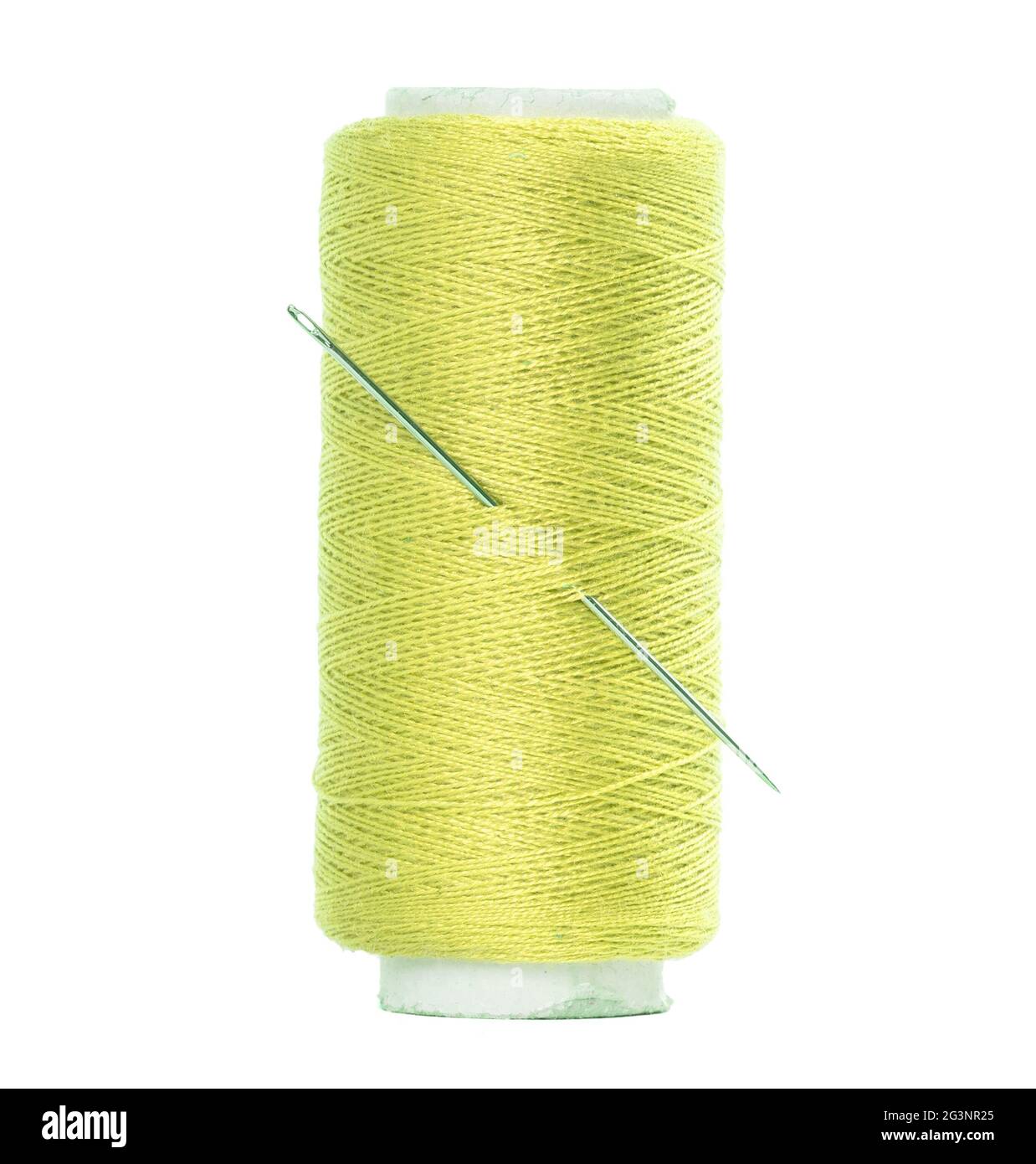 Sewing thread with needle Stock Photo Alamy