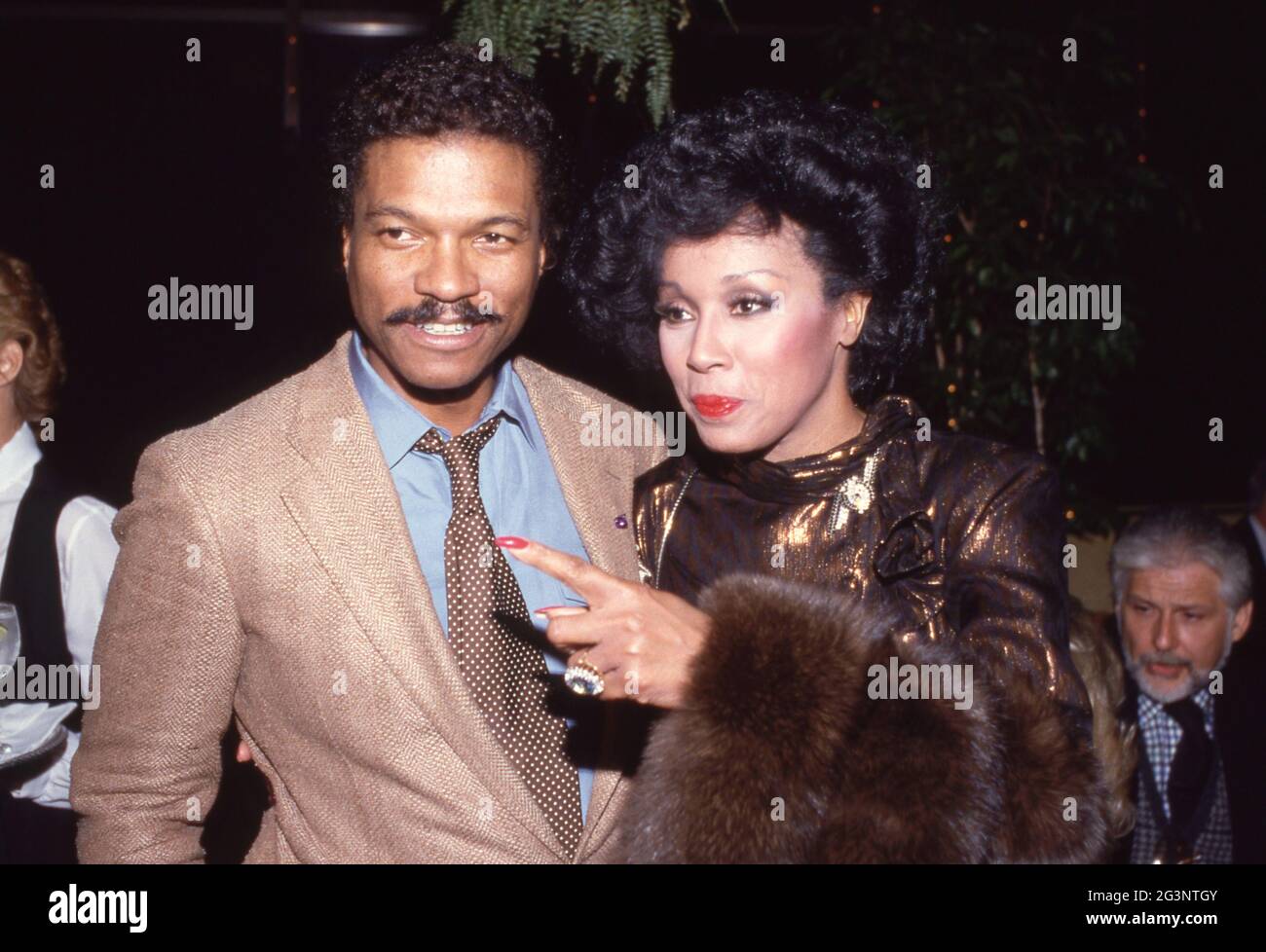 Billy Dee Williams and Diahann Carroll 1984 Credit: Ralph Dominguez ...