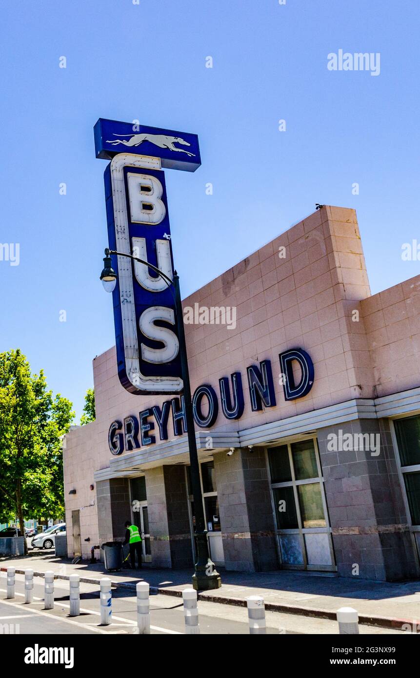 The Greyhound Bus station in Oakland California USA Stock Photo Alamy
