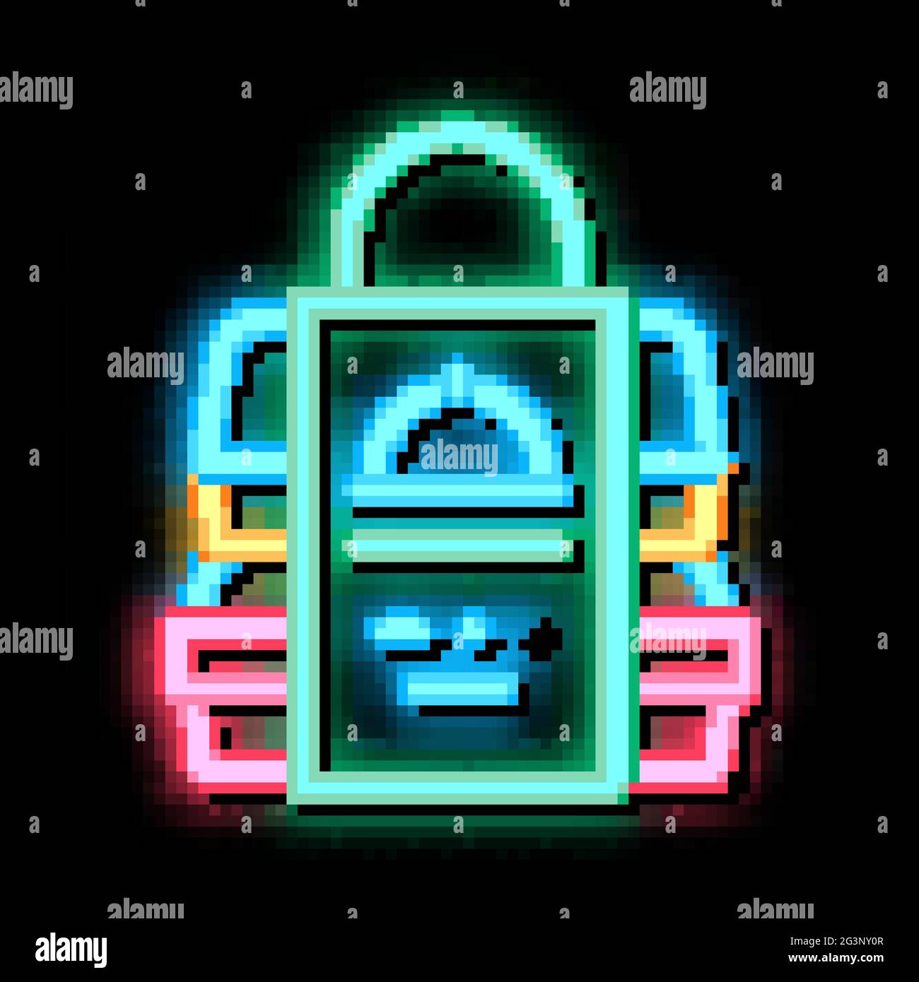 food packages delivery neon glow icon illustration Stock Vector Image ...