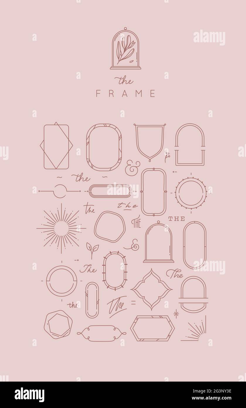 Unique Frames Stock Vector Images - Alamy