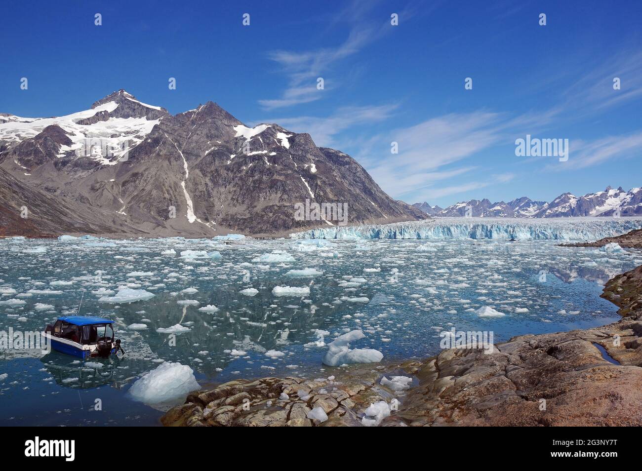 Knud Rasmussen Glacier Stock Photo