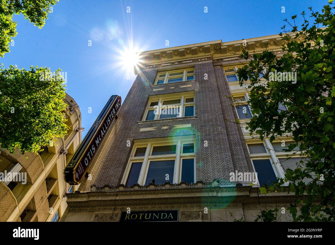 The Rotunda Building at the Frank H Ogawa plaza in Oakland California ...