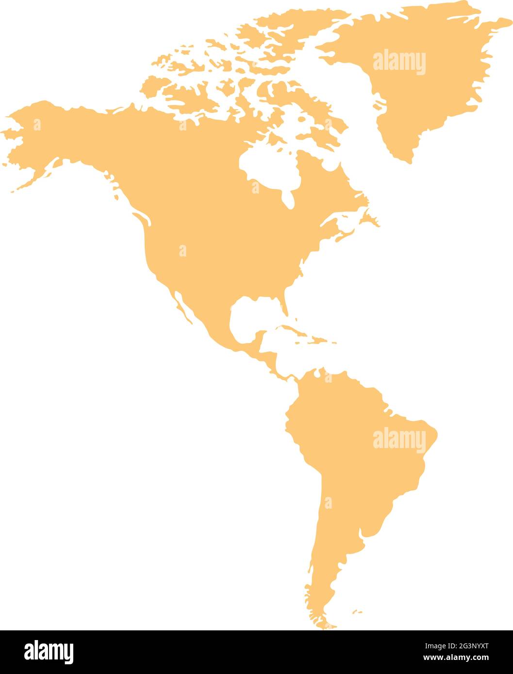 map from america Stock Vector