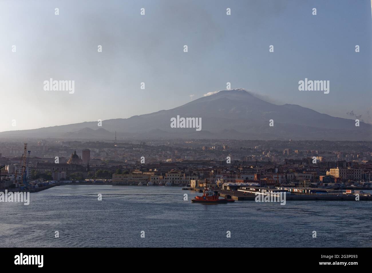 Mount Etna - Volcano Etna - Catania Italy/Sicilia Stock Photo