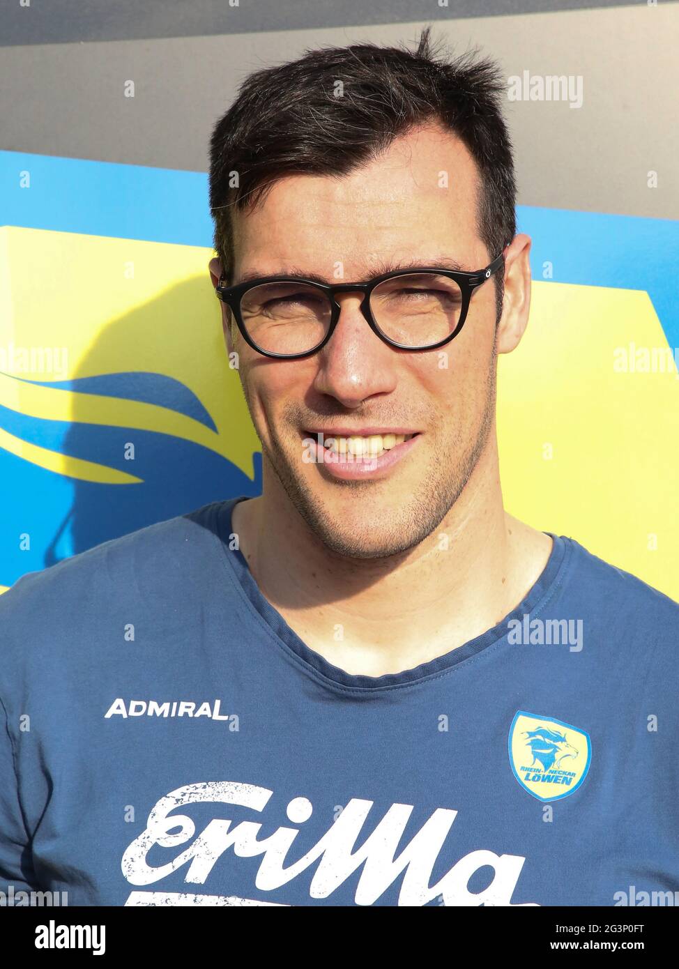 Spanish handball player Gedeon Guardiola Rhein-Neckar LÃ¶wen HBL DKB Handball Bundesliga season 18-19 Stock Photo