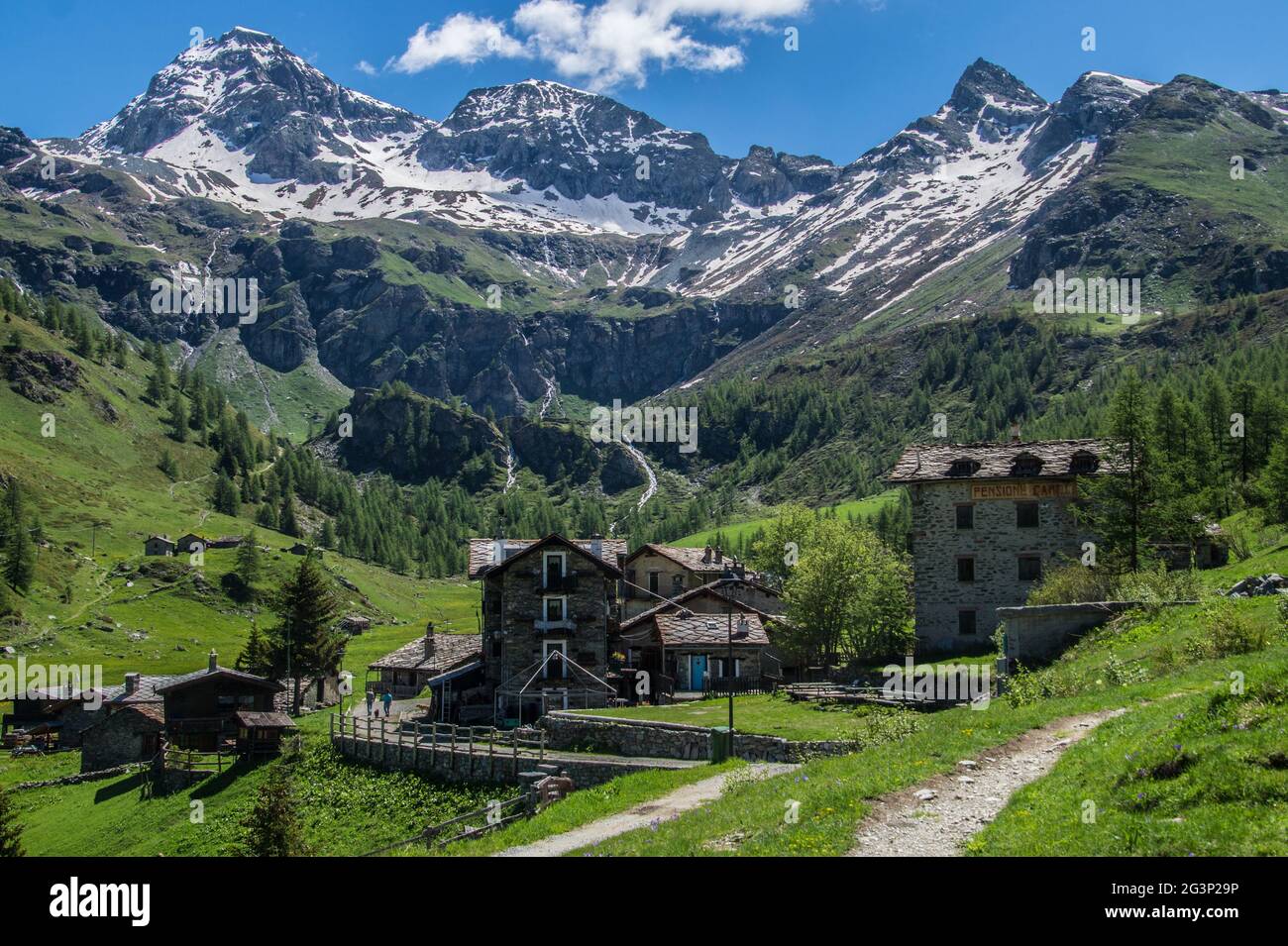 Landscape of italian alps Stock Photo - Alamy