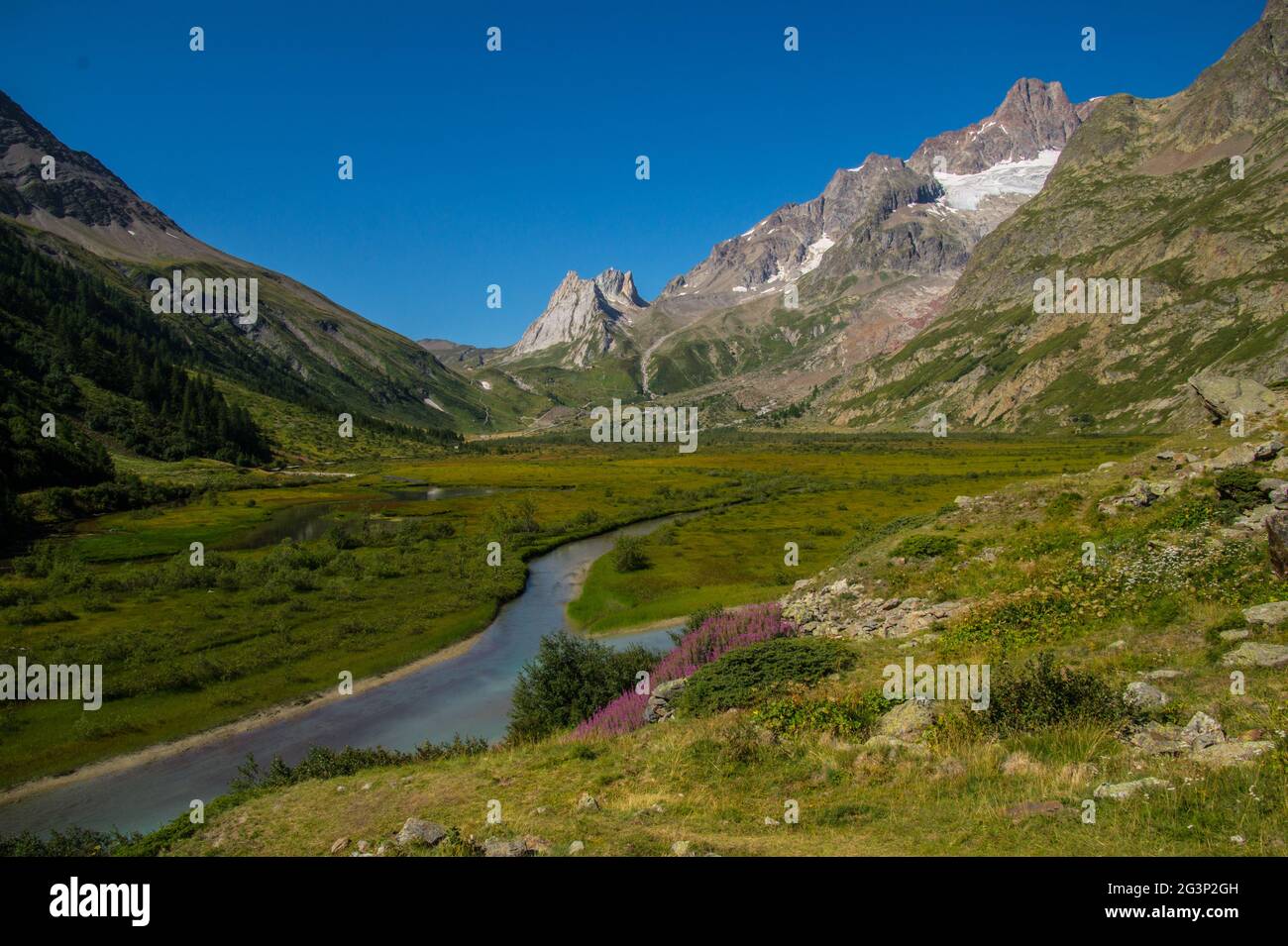 Landscape of Italian Alps in Valle d'Aosta Stock Photo - Alamy