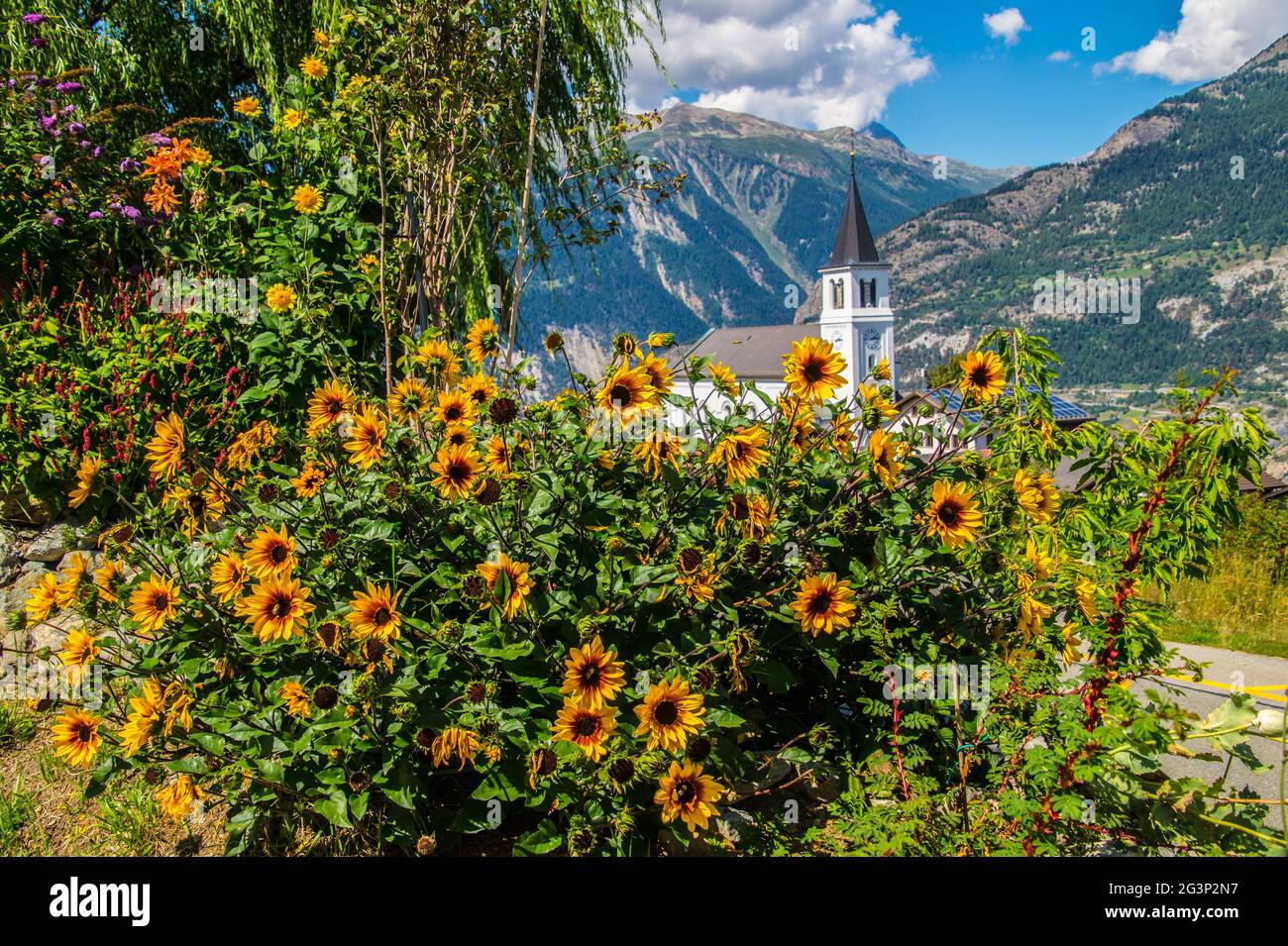 Landscape of the Swiss Alps Stock Photo - Alamy