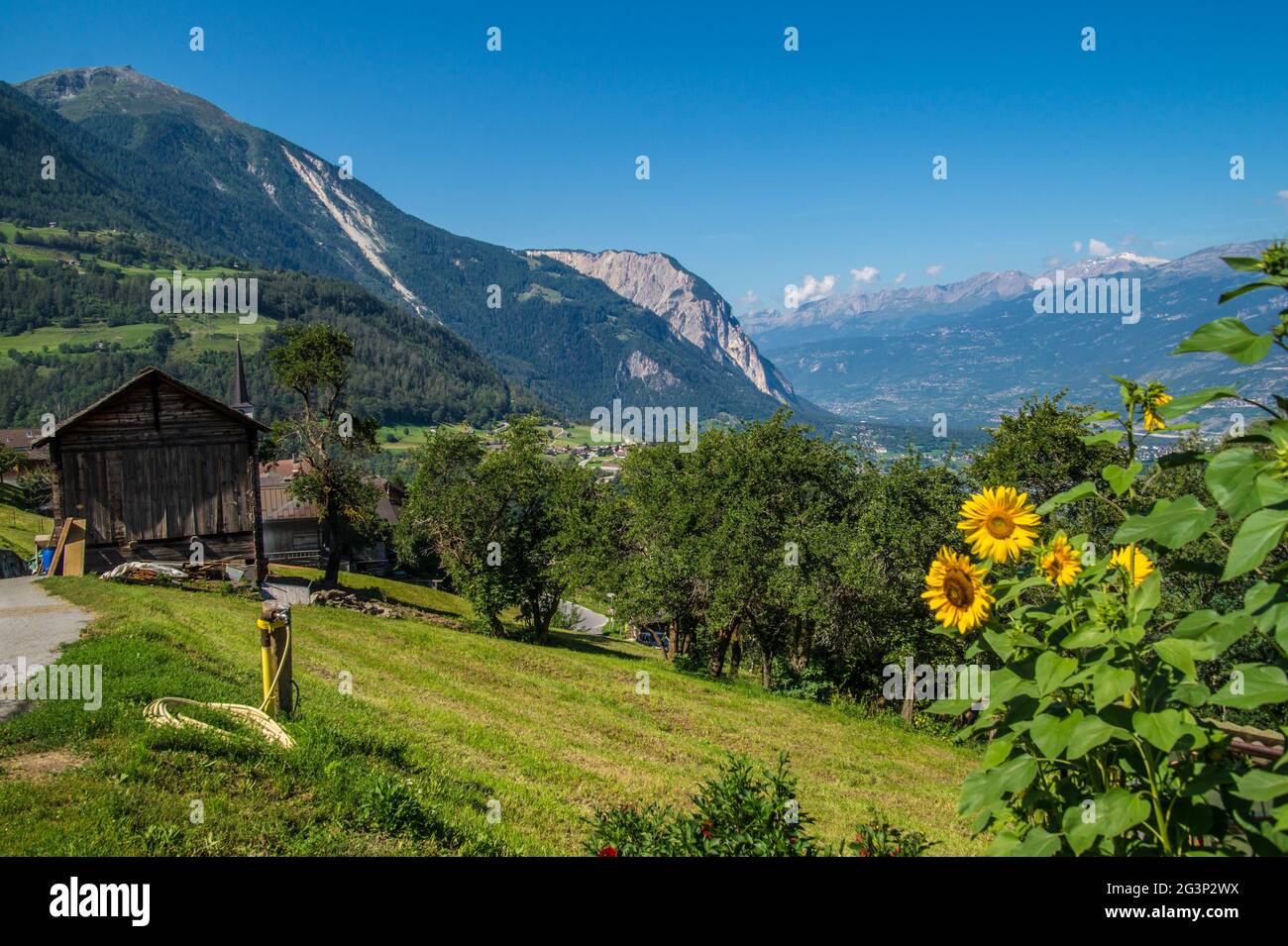 Landscape of the Swiss Alps Stock Photo - Alamy