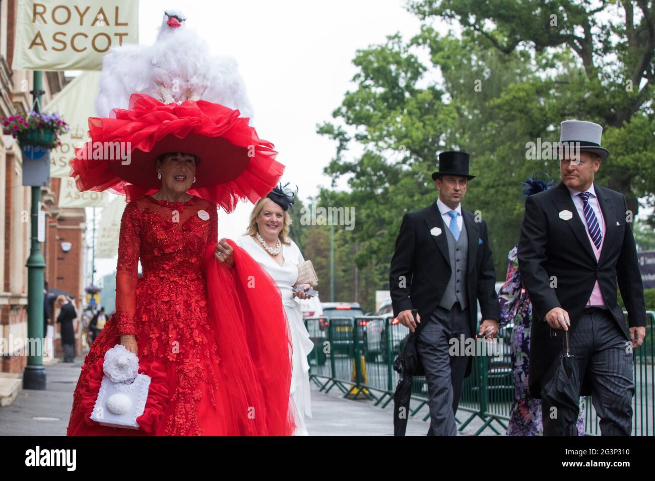 17th June, 2021. Racegoer Debra Day 