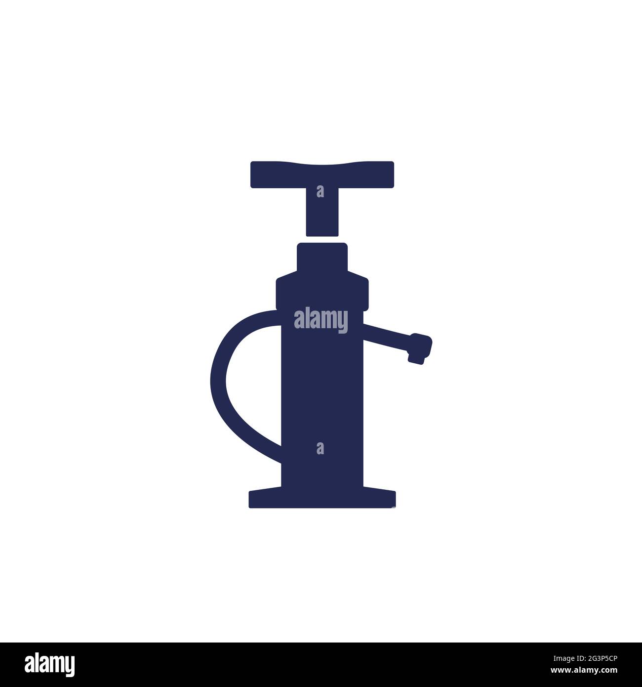 air pump icon on white, vector sign Stock Vector