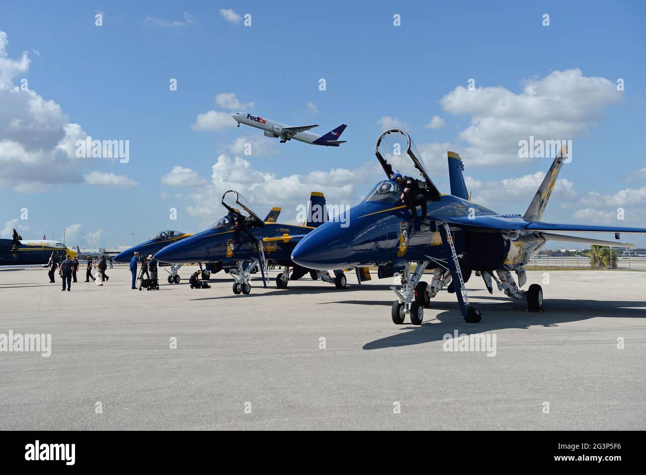 Fort Lauderdale FL 20210506 Press Day for the Fort Lauderdale Air Show at the Fort