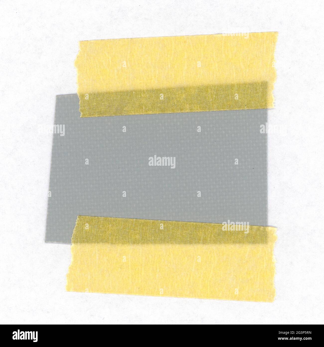 Grey tensile fabric sample isolated over white Stock Photo