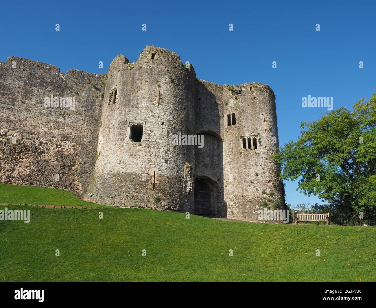 Chepstow Castle ruins in Chepstow Stock Photo Alamy