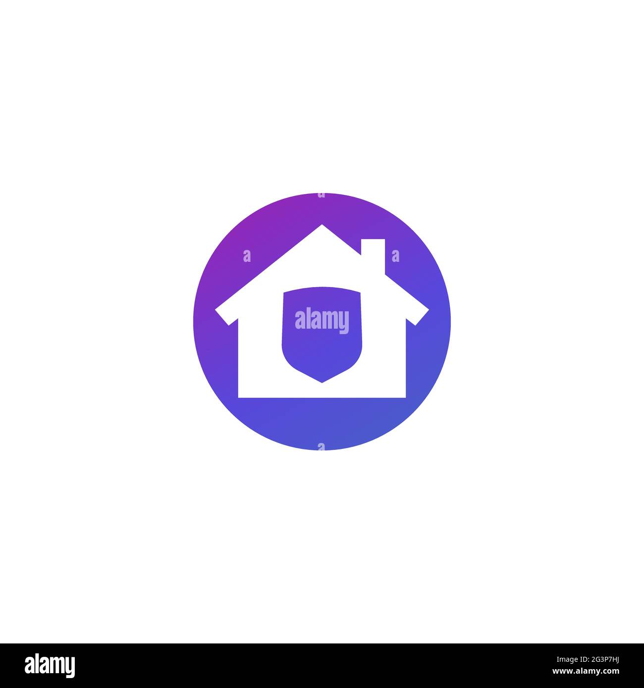 House and shield vector logo Stock Vector Image & Art - Alamy