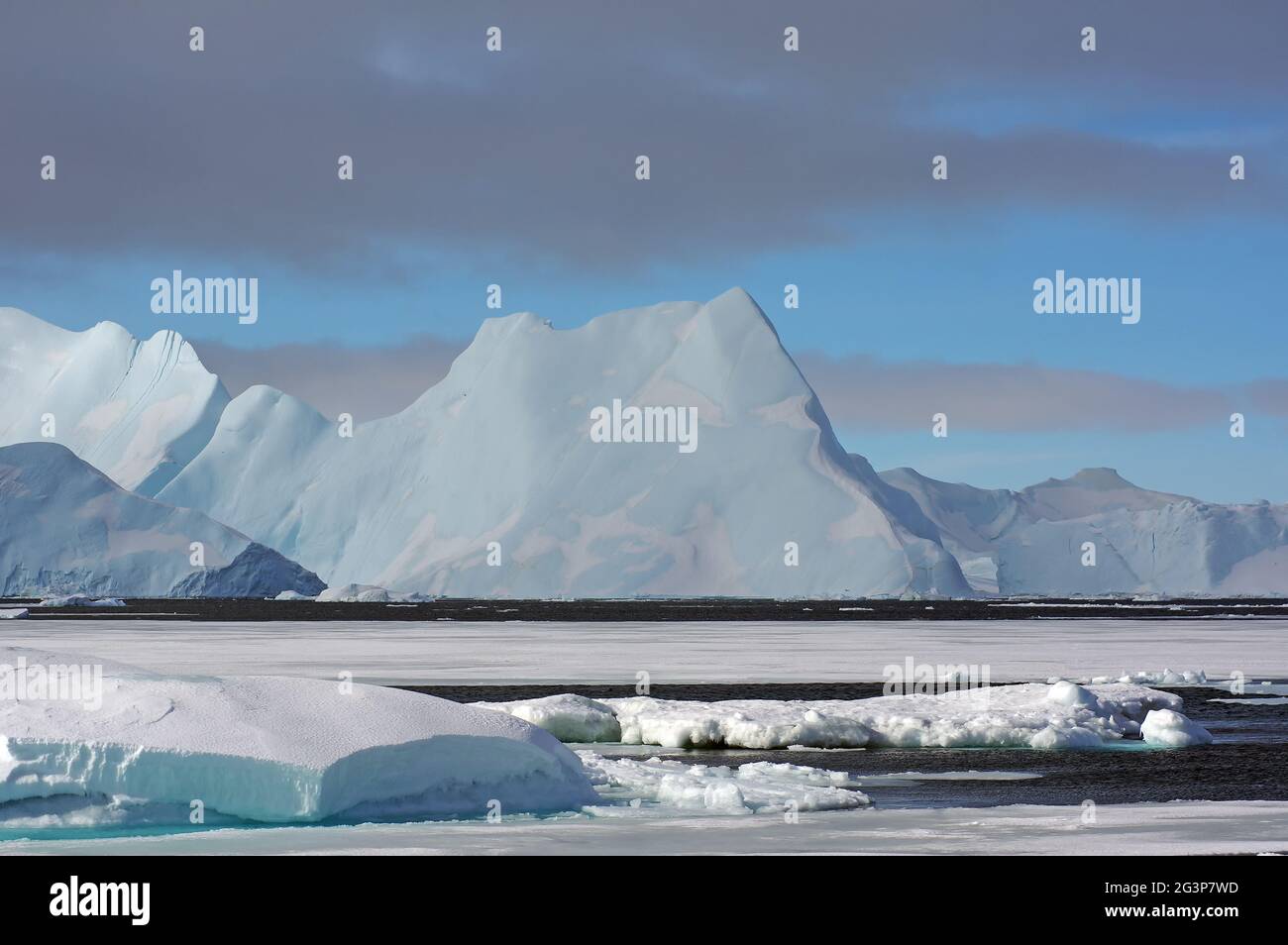 Disko Bay in Winter Stock Photo