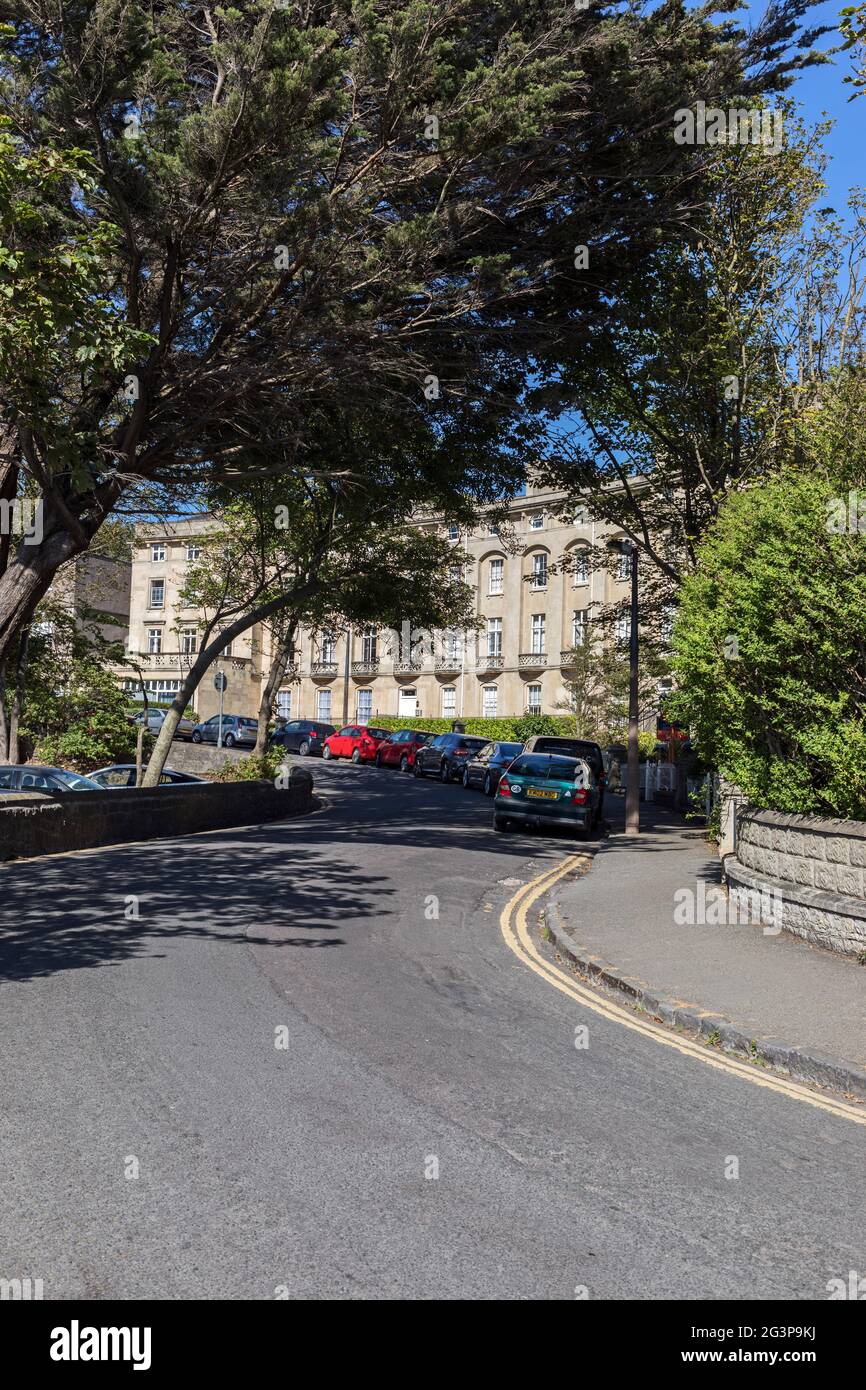 Royal Crescent in Weston-super-Mare, UK Stock Photo