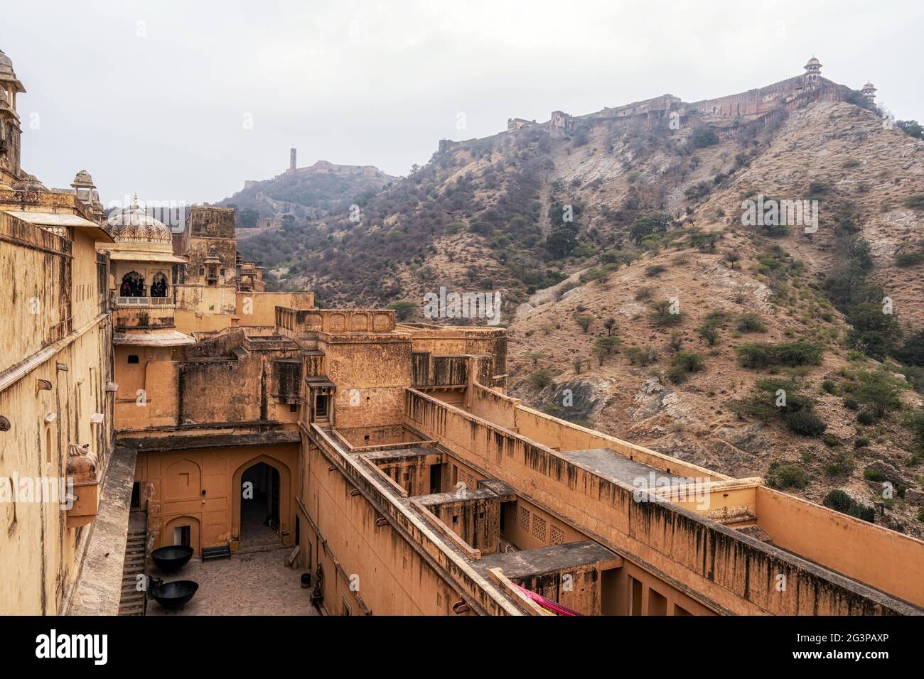 Indian hillside fort hi-res stock photography and images - Alamy