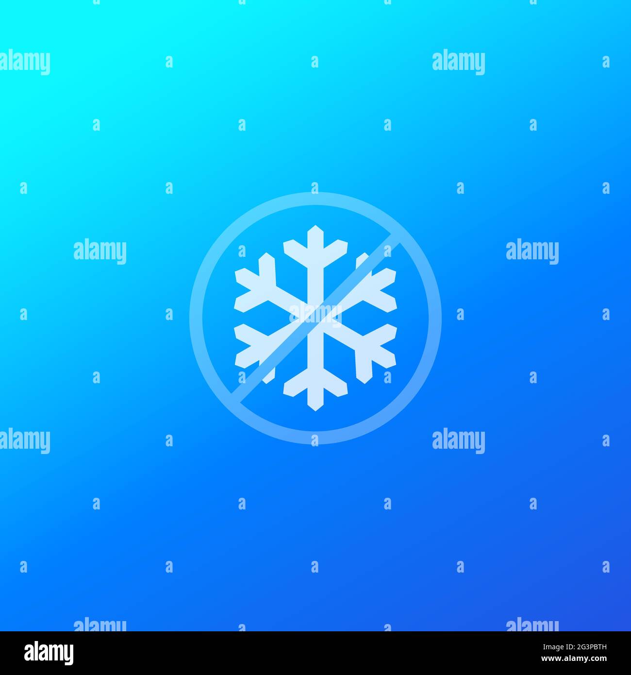 no frost icon with snowflake, vector sign Stock Vector Image & Art Alamy