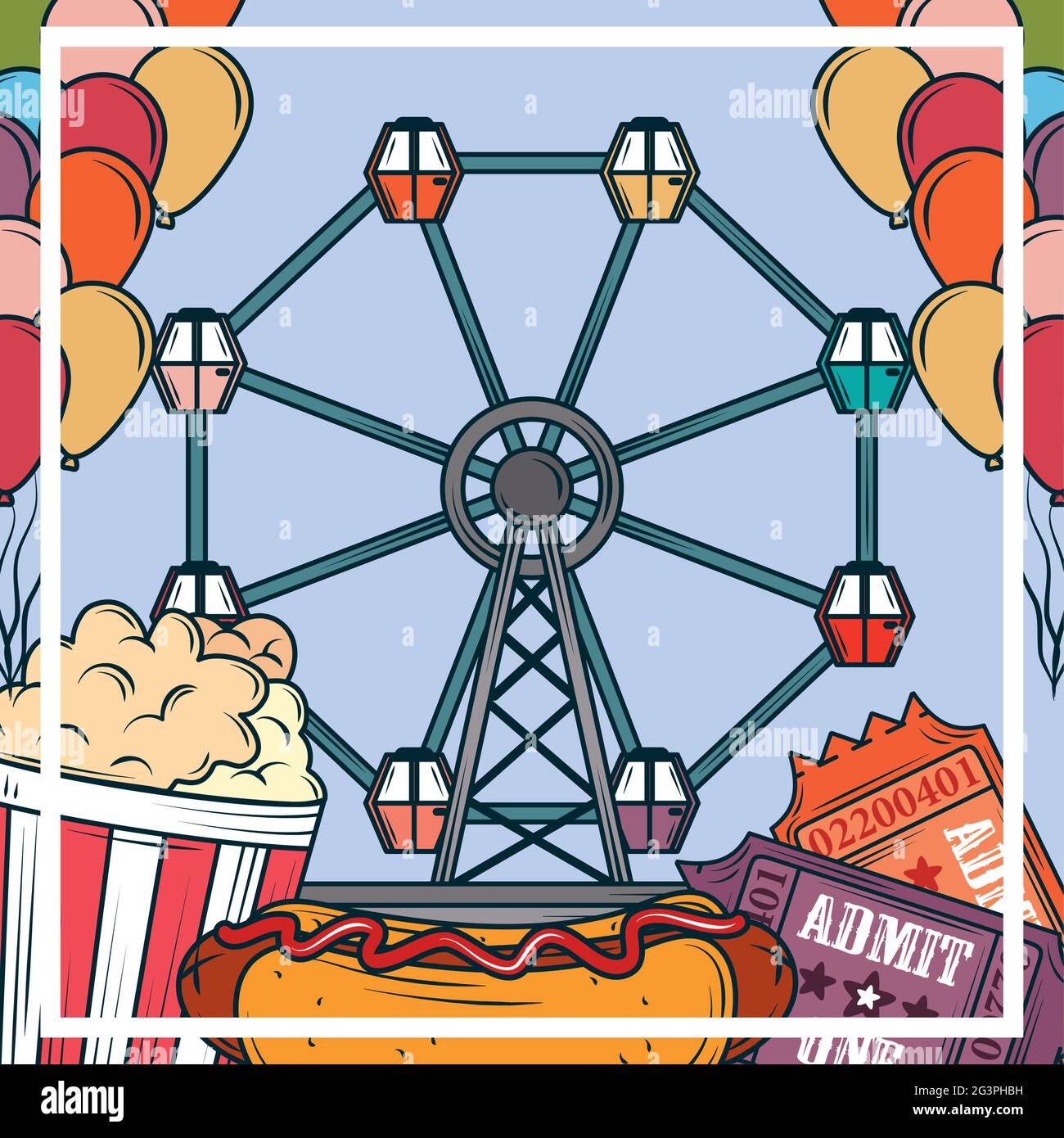 funfair banner style Stock Vector Image & Art - Alamy
