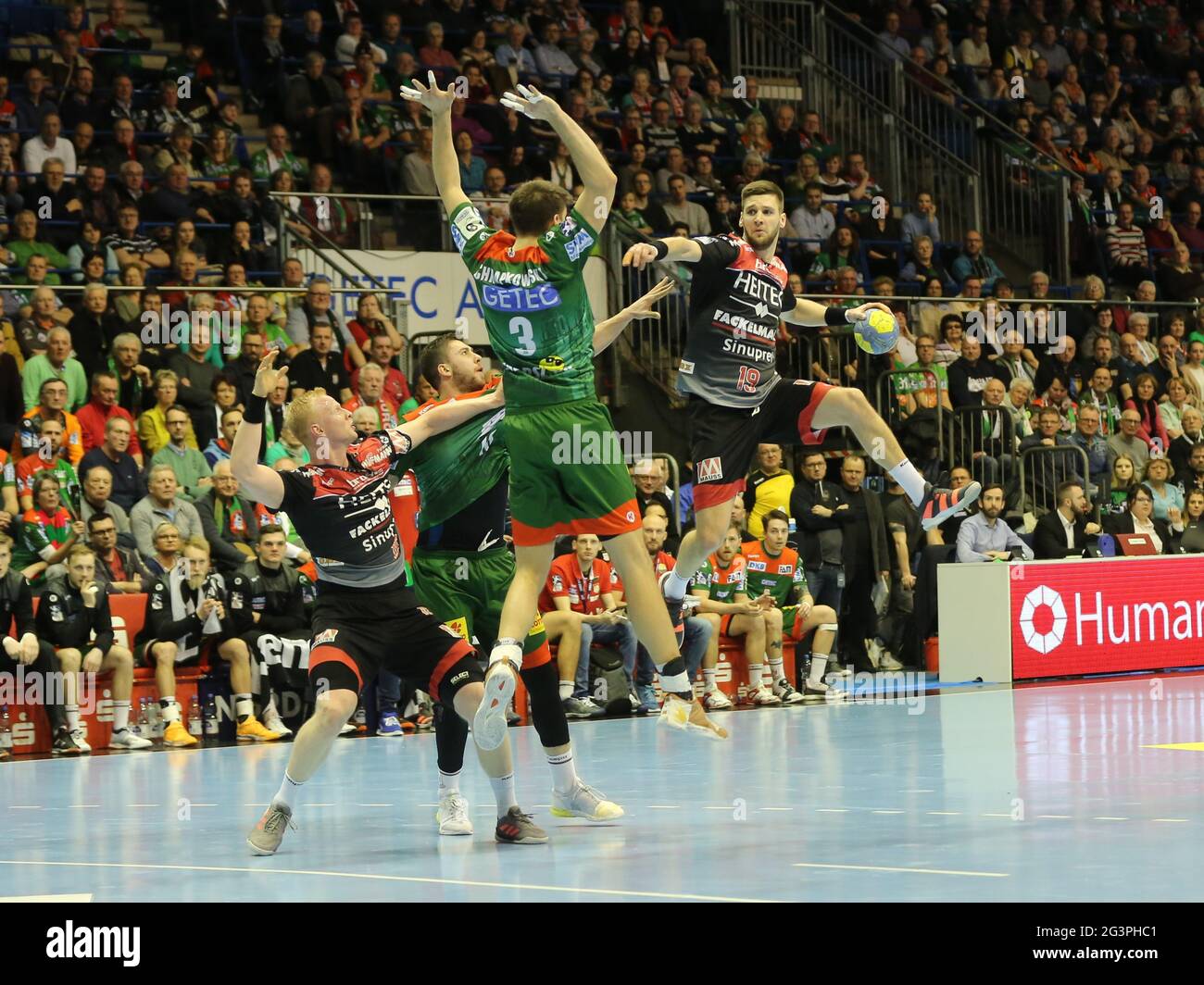 HBL LIQUI MOLY Handball Bundesliga season 2019-20 26th matchday SC Magdeburg - HC Erlangen Stock Photo