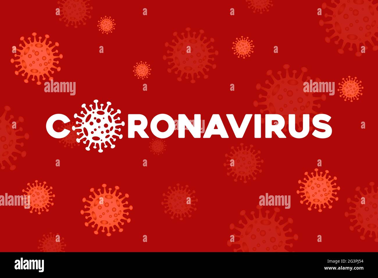 Coronavirus 2019-nCov novel coronavirus concept and coronaviruses influenza as dangerous flu strain cases as a pandemic. Vector illustration Stock Vector